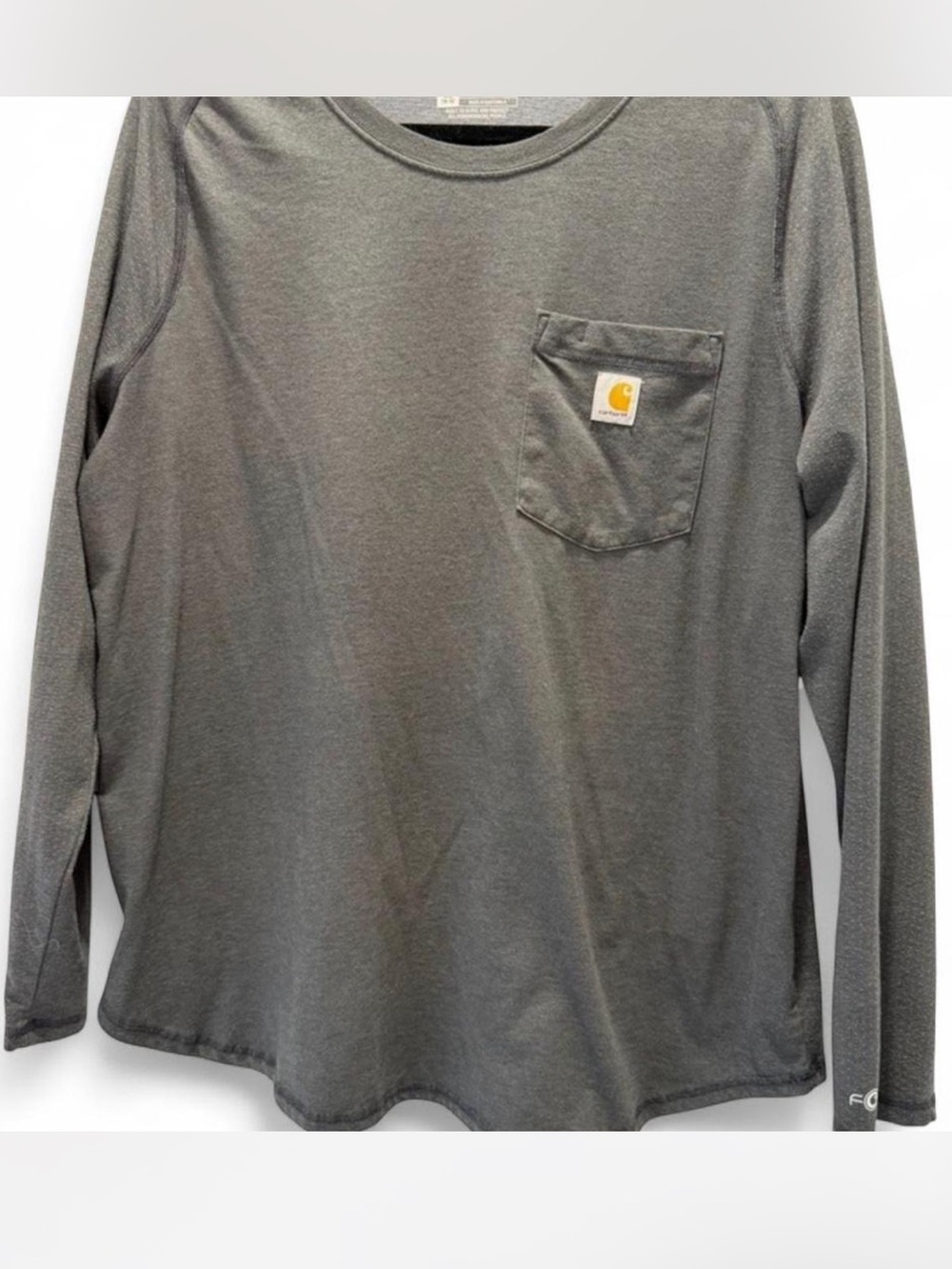 Carhartt Force Women’s Long Sleeve Pocket Tee - Gray